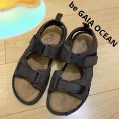 be GAIA OCEAN ブラウン スポーツサンダル