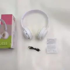 Y08ホワイトワイヤレス Bluetoothヘッドフォンステレオヘッドバンド本体