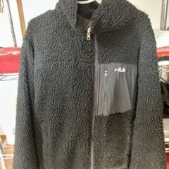 FILA ブラック フリースジャケット