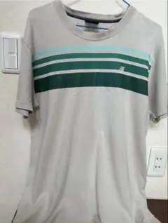New Balance 半袖Tシャツ メンズ グレー ボーダー XL