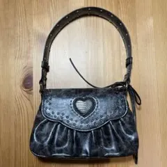 MOUSSY HEART GATHER STUDS ハンドバッグ　マウジー　革