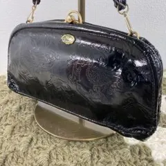 ANGEL BAG GINZA銀座 エナメル がま口 2wayミニハンドバッグ