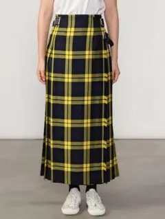 O'NEIL OF DUBLIN ウーステッドウール ロングキルトスカート 8