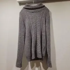 RAGEBLUE タートルネックセーター グレー