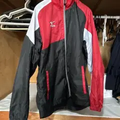 Mizuno スポーツジャケット 黒/赤/白