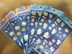 【6点セット！！】日焼けハロキティ＆ウサハナ デニムステッカー