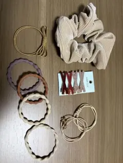 ヘアアクセサリーセット（シュシュ・ヘアゴム・クリップ）