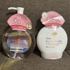 【新品未使用】　Dove パールシャイン クレンジングオイル 洗顔料 セットのサムネイル