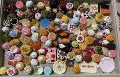 大セール‼️デコパーツ　デコパーツアソート　立体動物とお菓子系