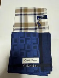 Calvin Klein & Polo Ralph Lauren ハンカチ２枚組