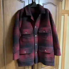 L.L.Bean 赤黒チェック ウールジャケット M