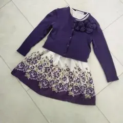 タルティーヌエショコラ　フォーマルワンピース　花柄ワンピース120cm