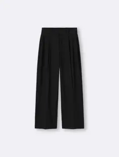 GU タックワイドパンツ ブラック sサイズ スラックス