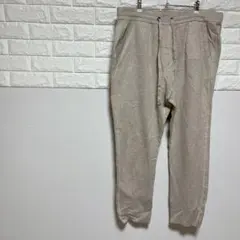 【BANANA REPUBLIC 】XL ベージュ　スウェットジョガーパンツ