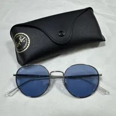 Ray-Ban ラウンドサングラス ブルーレンズ