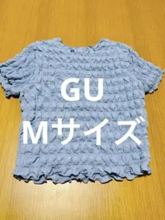 GU ライトブルー 半袖Tシャツ M シャーリングT