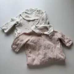 ピンクの動物柄ツーウェイ・ドレスオール