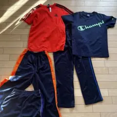 最大5点セット！基本3点ジャージ+ Tシャツセット