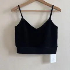 BEAUTY&YOUTH コーデュロイライク キャミソール　ブラック