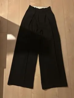 【古着】ワイドスラックス　センタープレス