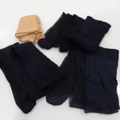 ストッキング 4足セット 黒 ベージュ まとめ売り　中古