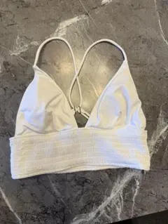 ALEXIA STAN ホワイト トライアングルビキニ S