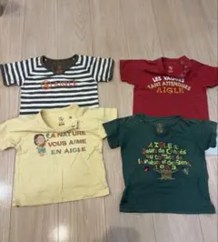 AIGLEベビーTシャツセット（4枚）90サイズ