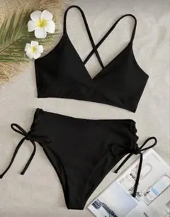 ブラック クロスストラップ ビキニ