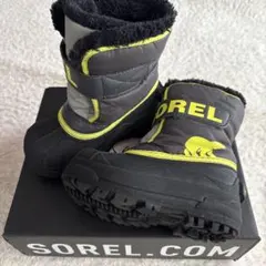 SOREL ソレル グレー/イエロー ベビー長靴 15㎝