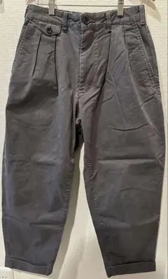 美品 BEAMS JAPAN ビームスジャパン 2プリーツチノ チャコール XS