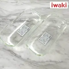 iwaki 耐熱ガラス保存容器 2個セット フタなしのサムネイル