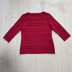 レリアン　7分袖丈ニットセーター