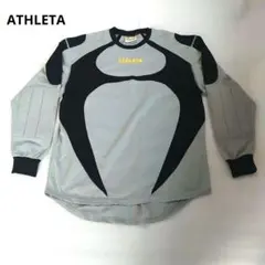 キーパーシャツ【ATHLETA】アスレタ　【グレイ/ブラック】O(実質L位です)