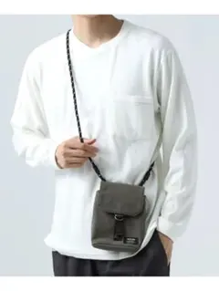 新品　男女兼用　BAYFLOW Fスエードミニフラップバッグ　ショルダー