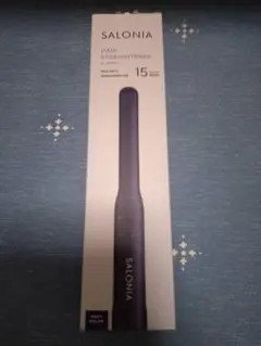 SALONIA ネイビー ヘアストレートアイロン 15mm 美品