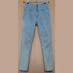 ヘザー ISKO スキニー デニム ペールブルー Sサイズ