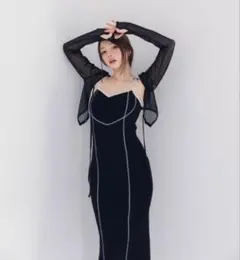 ANDMARY Heart button slit dress - メルカリ