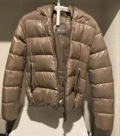 DUVETICA フード付きダウンジャケット 40 ブロンズ(ベージュ)