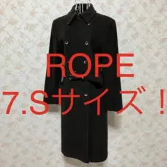 ★ROPE/ロペ★小さいサイズ！ロングコート7(S)ブラウン.ブラック.ウール