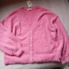 Samansa Mos2 ピンク カーディガン