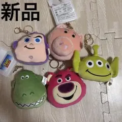ディズニー トイストーリー ぬいぐるみ チャーム 5点セット 新品 PIXAR