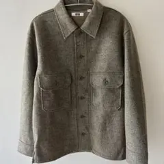 UNIQLO U フリースシャツジャケット メンズ Sグレー