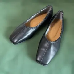 【A de Vivre 】フラットシューズ 23.0cm ブラック