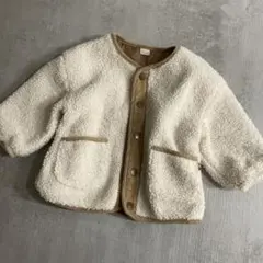 テータテート ボアアウター ホワイト 90