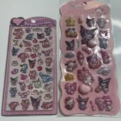 うるちゅるシール　サンリオ日焼けシリーズ　3Dシール　硬いシール