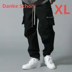 【Danke Schon】美品 カーゴジョガーパンツ 黒 34（XL）