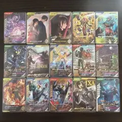 ガンバライド LR等 まとめ15枚セット仮面ライダー ガッチャード W キバ