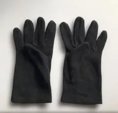 ブラックフリース5本指手袋