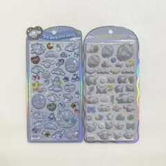 クラックス シナモロール ベビー うるちゅるポップシール コットンパフィーシール