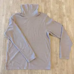 ユニクロ ヒートテックフリースタートルネックT Lサイズ ベージュ